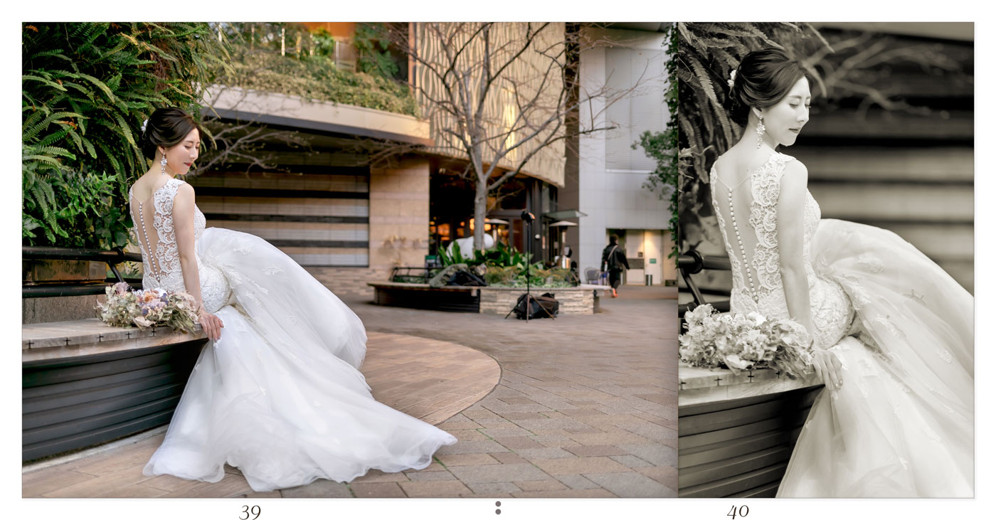 39～40ページ 東京駅 フォトウエディングアルバム