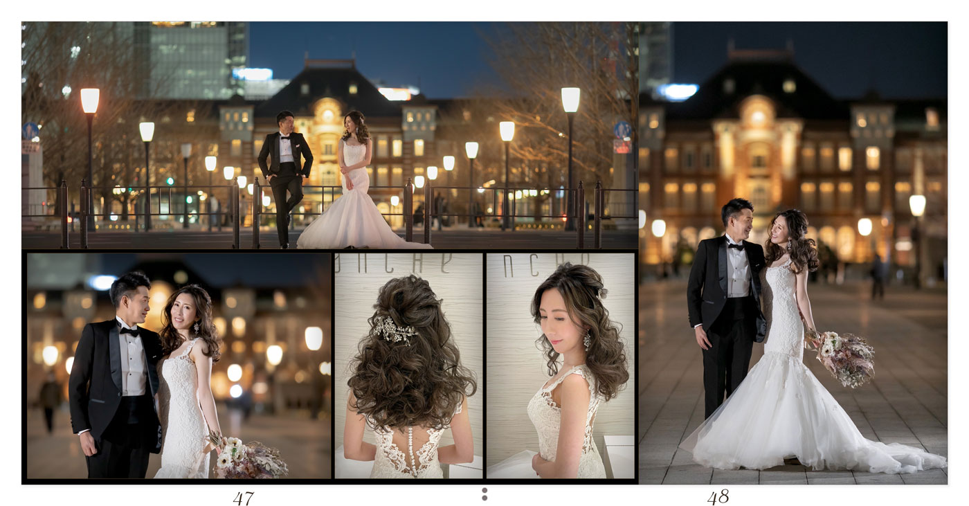 47～48ページ 東京駅 フォトウエディングアルバム