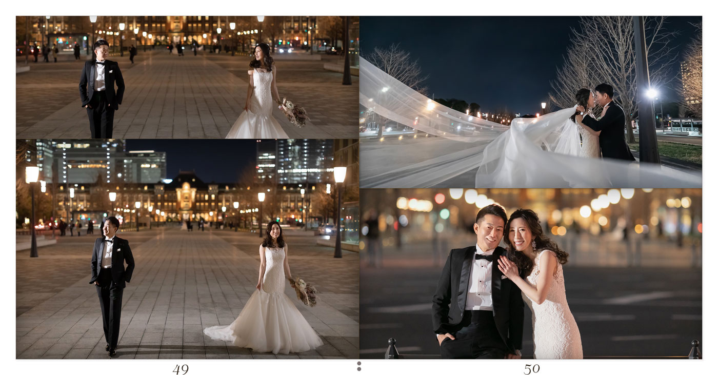 49～50ページ 東京駅 フォトウエディングアルバム