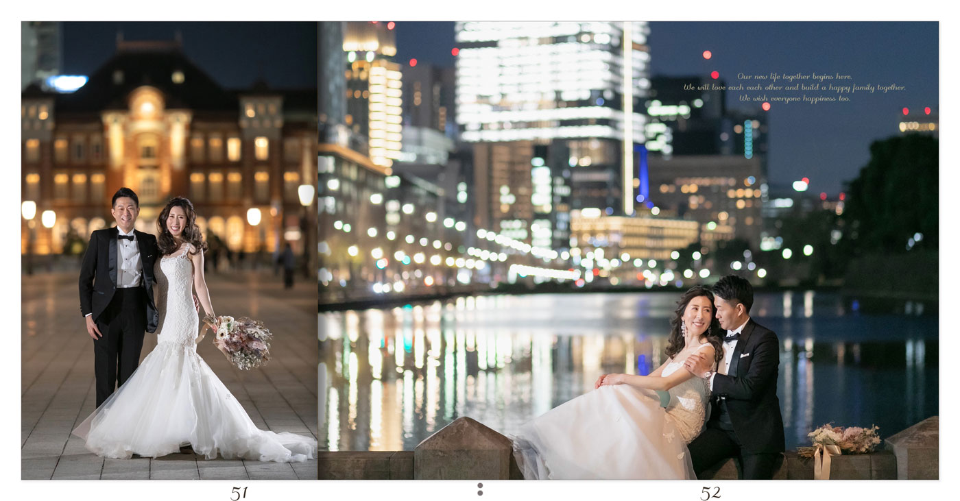 51～52ページ 東京駅 フォトウエディングアルバム