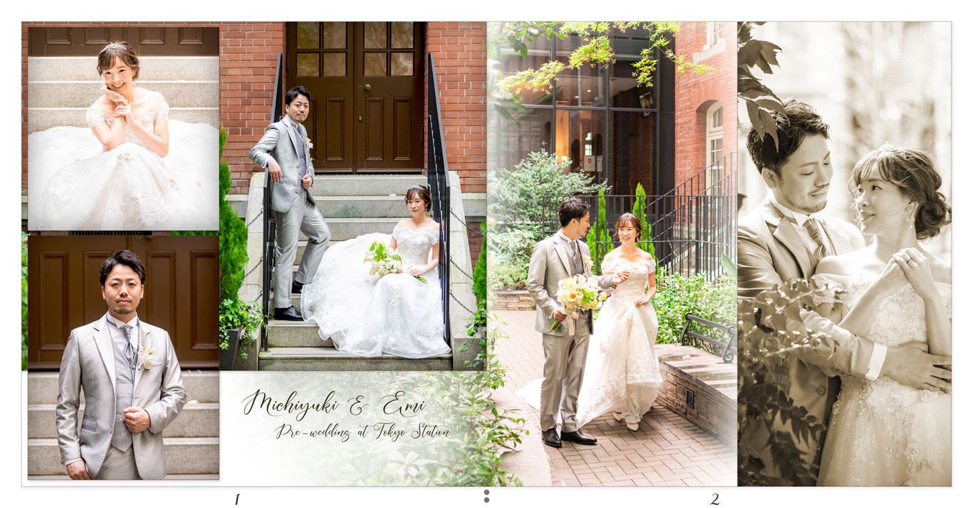 1～2ページ 東京駅 前撮りアルバム