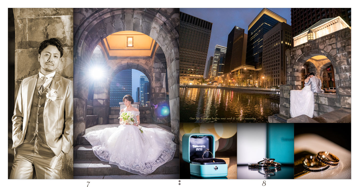 7～8ページ 東京駅 前撮りアルバム