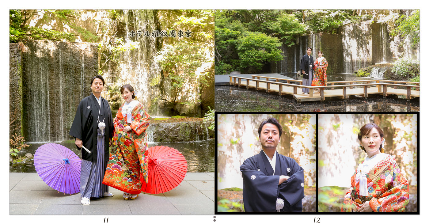 11～12ページ 雅叙園 前撮りアルバム