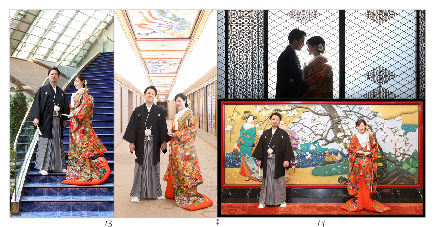 13～14ページ 雅叙園 前撮りアルバム