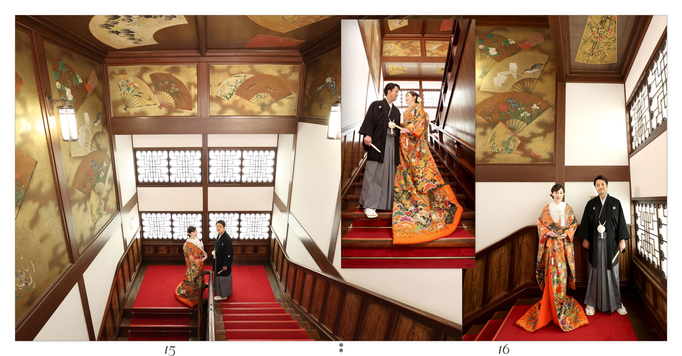 15～16ページ 雅叙園 前撮りアルバム