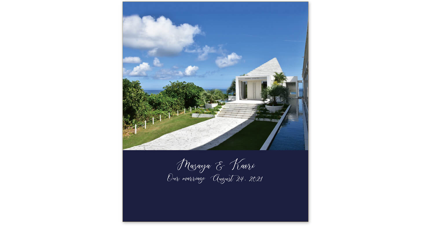 コーラルチャペル 結婚式アルバム 表紙