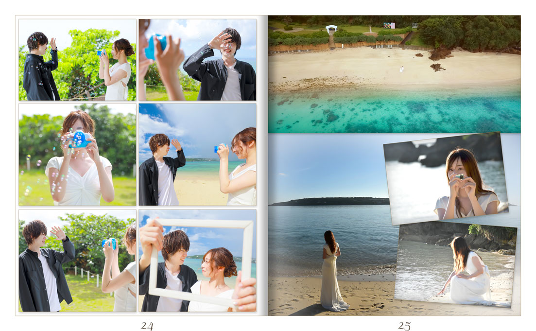 25～26ページ 沖縄ビーチ フォトウエディング
