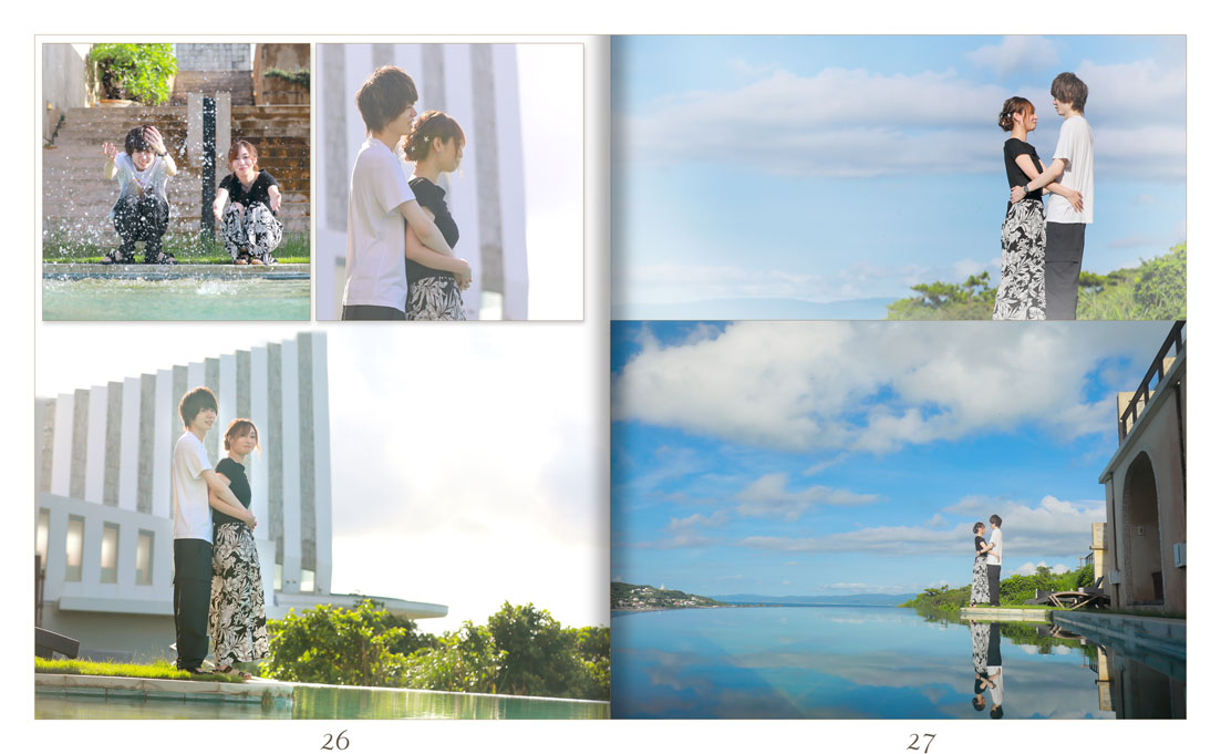 27～28ページ 沖縄ビーチ フォトウエディング