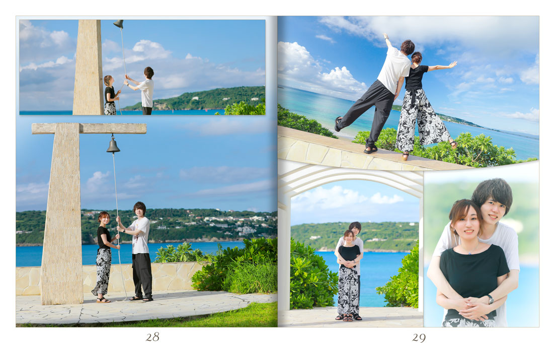 29～30ページ 沖縄ビーチ フォトウエディング