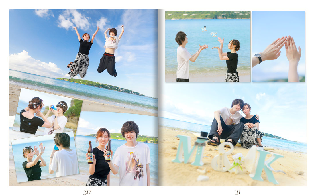 31～32ページ 沖縄ビーチ フォトウエディング