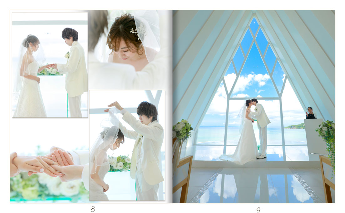9～10ページ 沖縄コーラルチェペル 結婚式アルバム