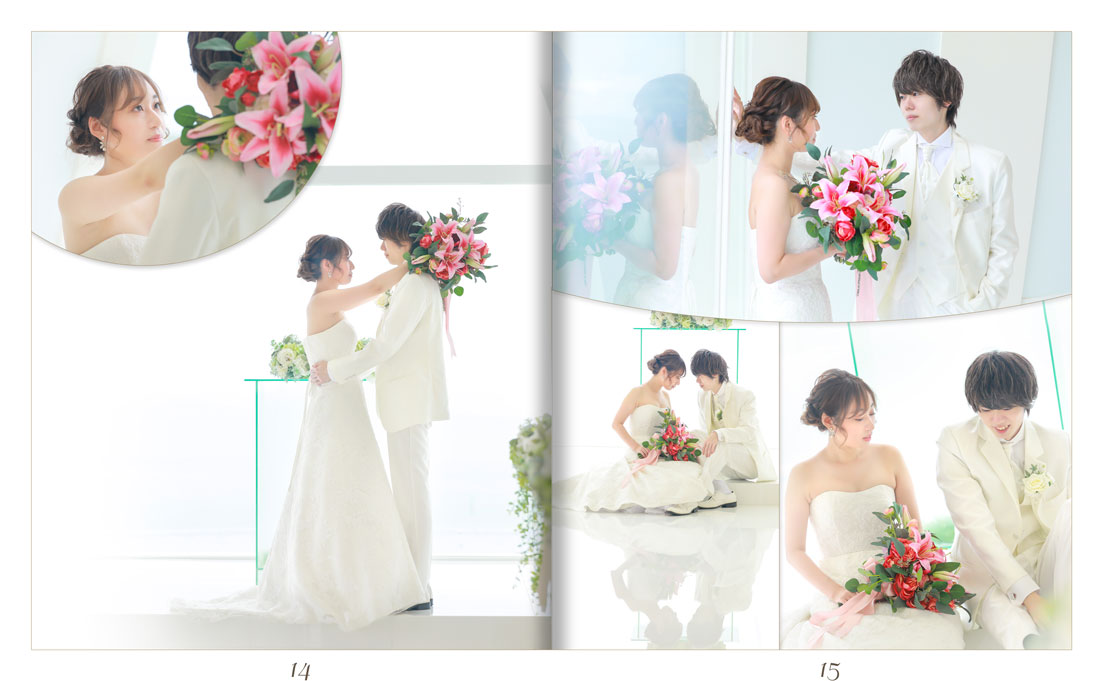 15～16ページ 沖縄コーラルチェペル 結婚式アルバム