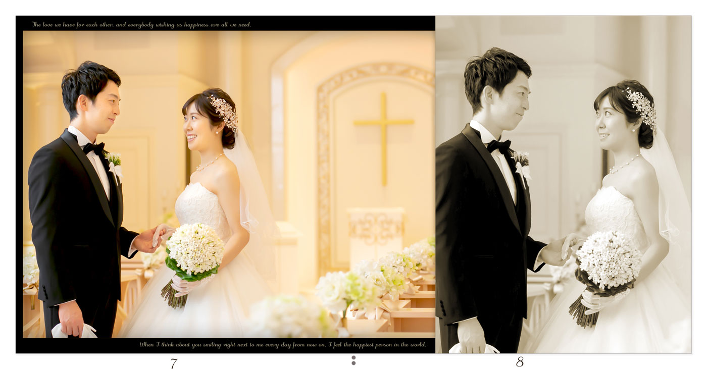 7～8ページ 名古屋マリオットアソシアホテル 結婚アルバム