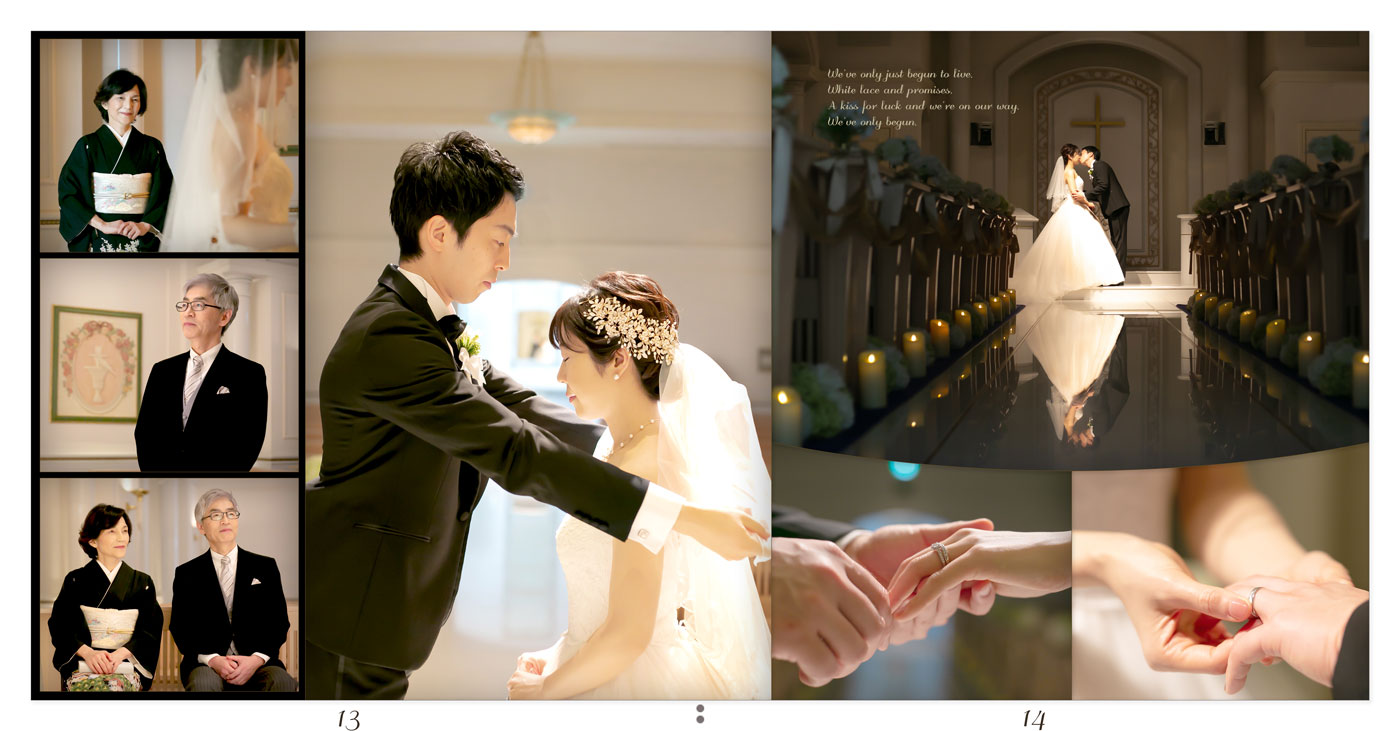 13～14ページ 名古屋マリオットアソシアホテル 結婚アルバム