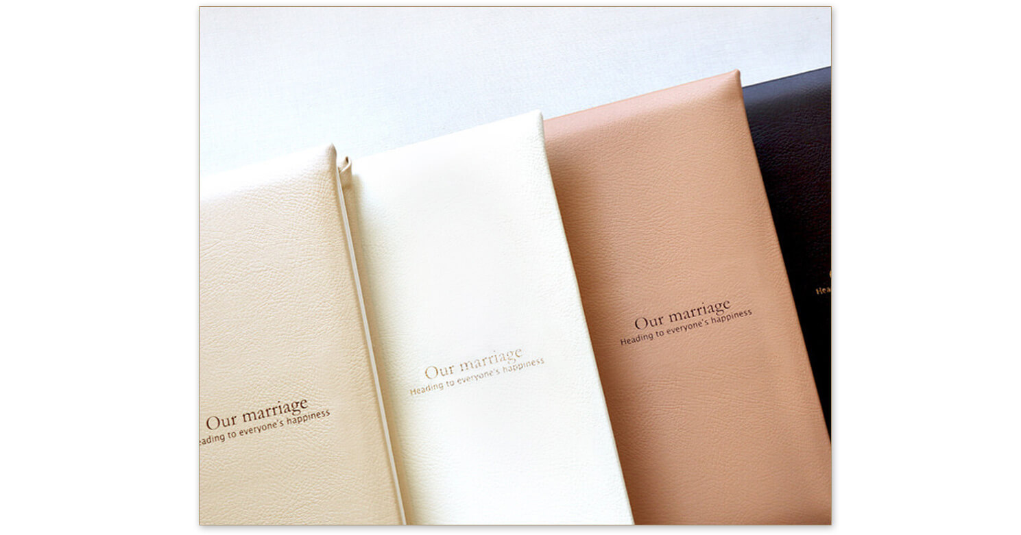 結婚式アルバム レザー風表紙