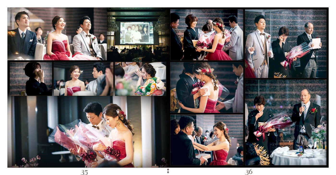 35～36ページ 広島モノリス 結婚式アルバム