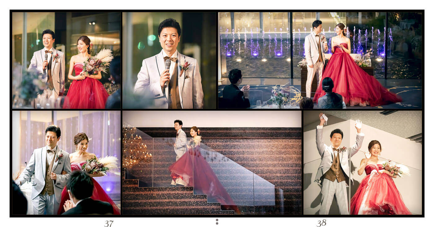 37～38ページ 前撮りアルバム