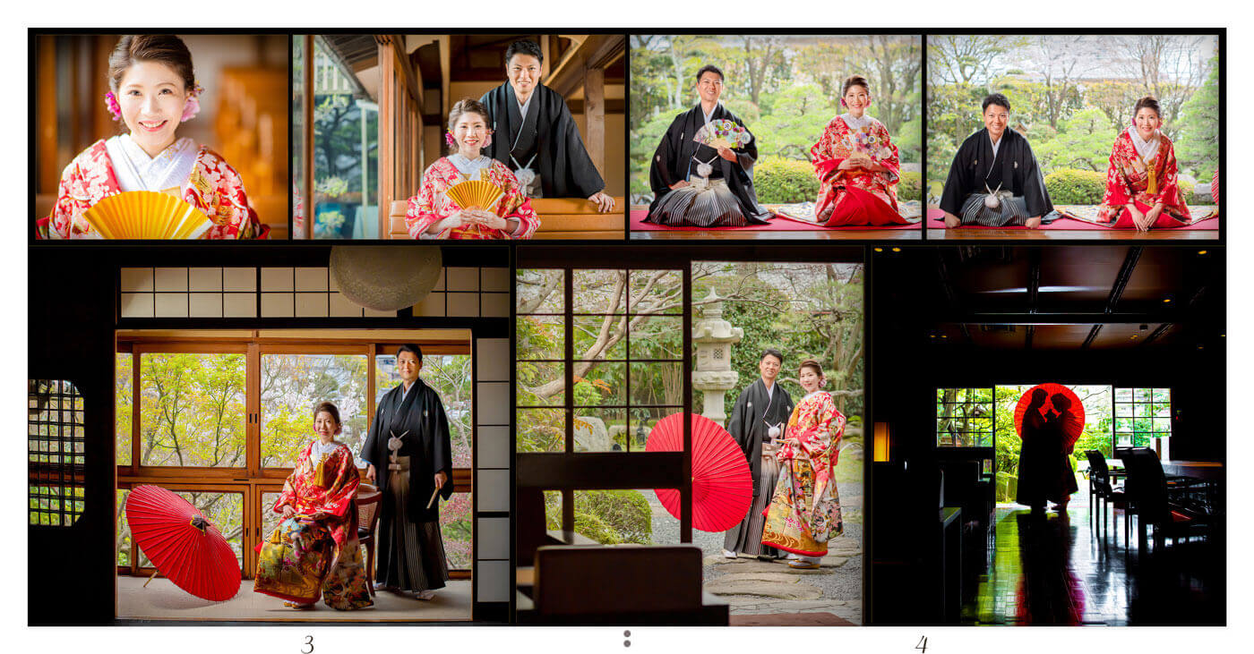 3～4ページ 三瀧荘 前撮りアルバム