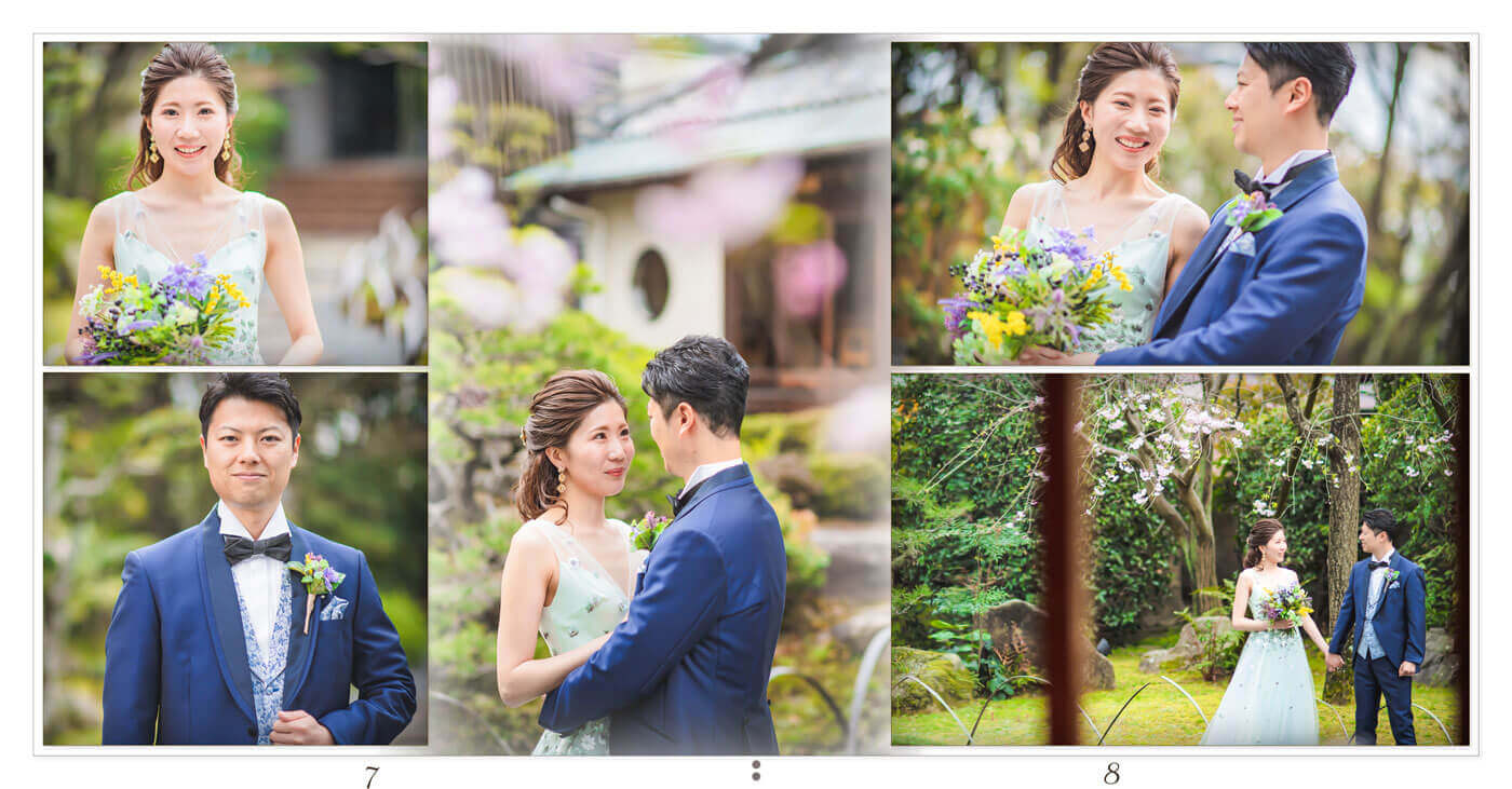 7～8ページ 三瀧荘 前撮りアルバム