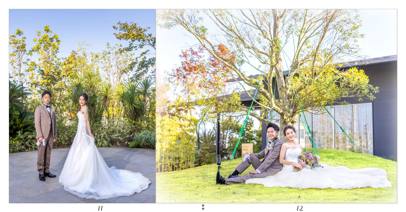 11～12ページ チャペル フォトウエディングアルバム