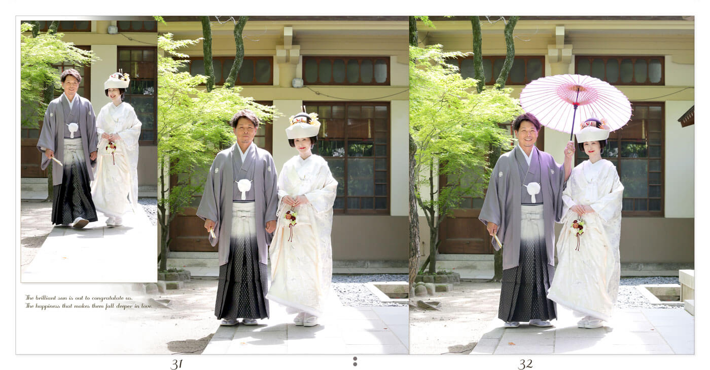 31～32ページ 和装 前撮りアルバム