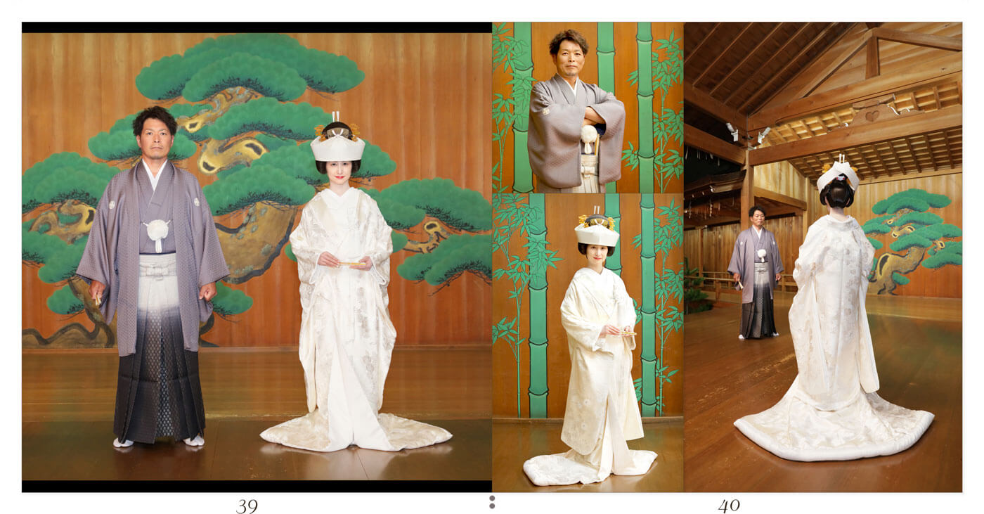 39～40ページ 和装 前撮りアルバム
