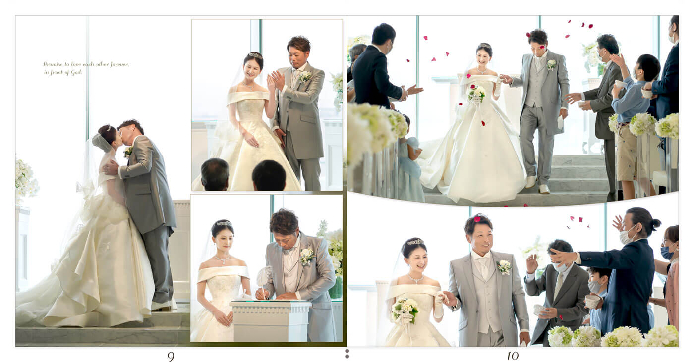 9～10ページ ラ・スイート神戸オーシャンズガーデン 結婚式アルバム