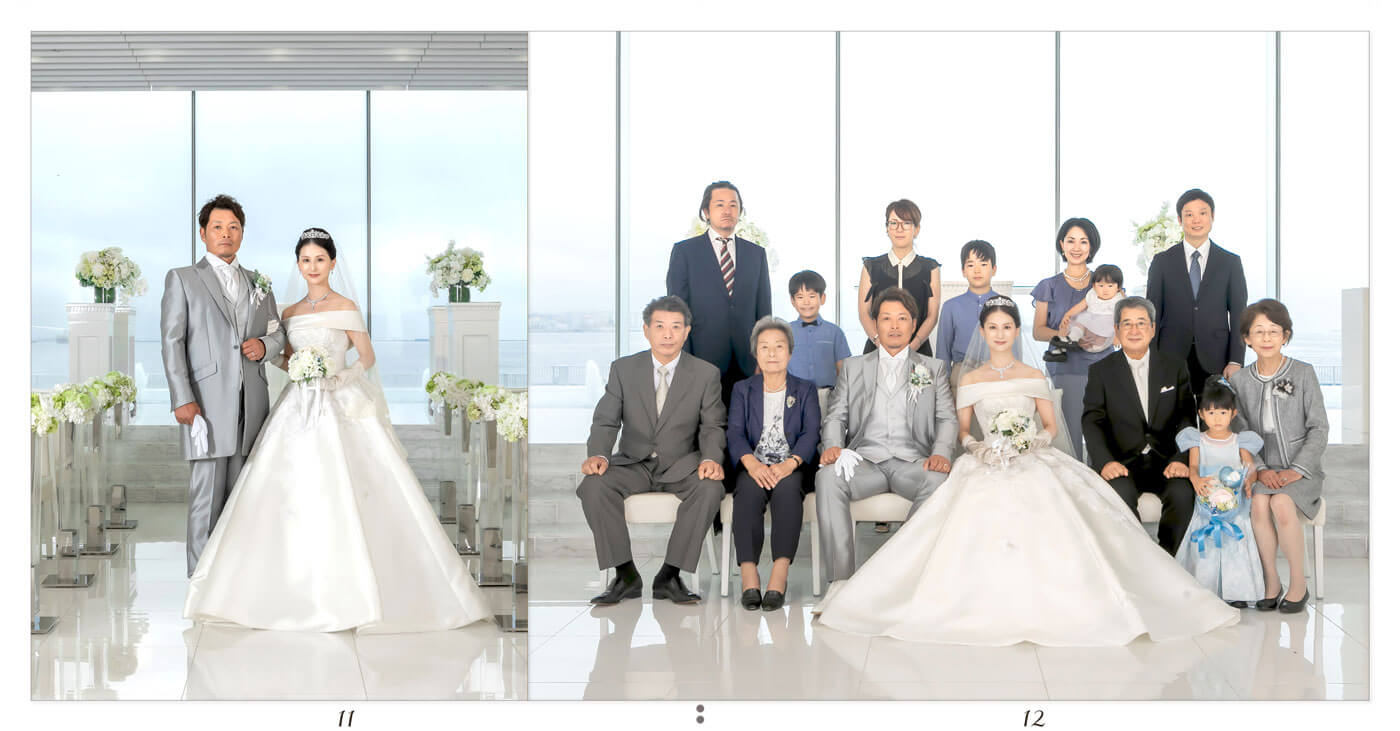 11～12ページ ラ・スイート神戸オーシャンズガーデン 結婚式アルバム