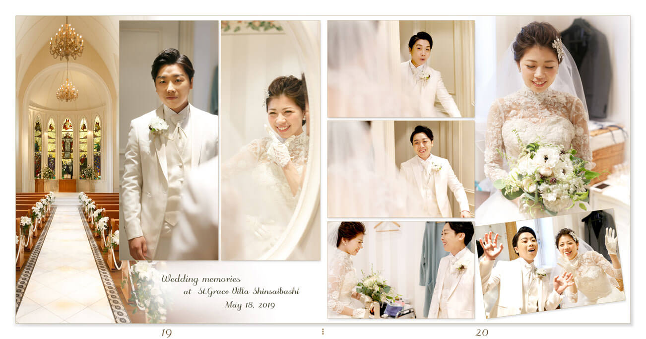 19～20ページ セントグレースヴィラ心斎橋 結婚式アルバム