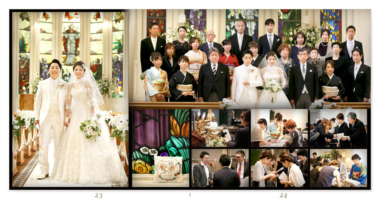 23～24ページ セントグレースヴィラ心斎橋 結婚式アルバム