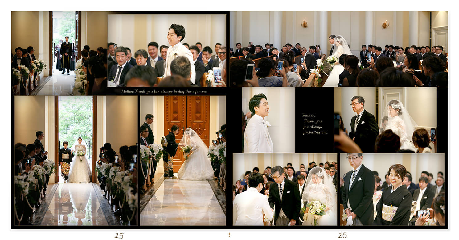 25～26ページ セントグレースヴィラ心斎橋 結婚式アルバム