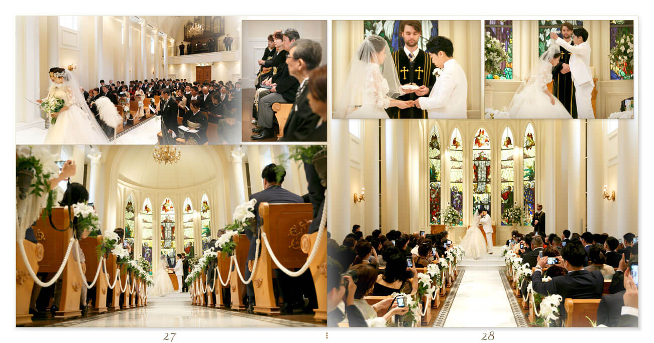27～28ページ セントグレースヴィラ心斎橋 結婚式アルバム