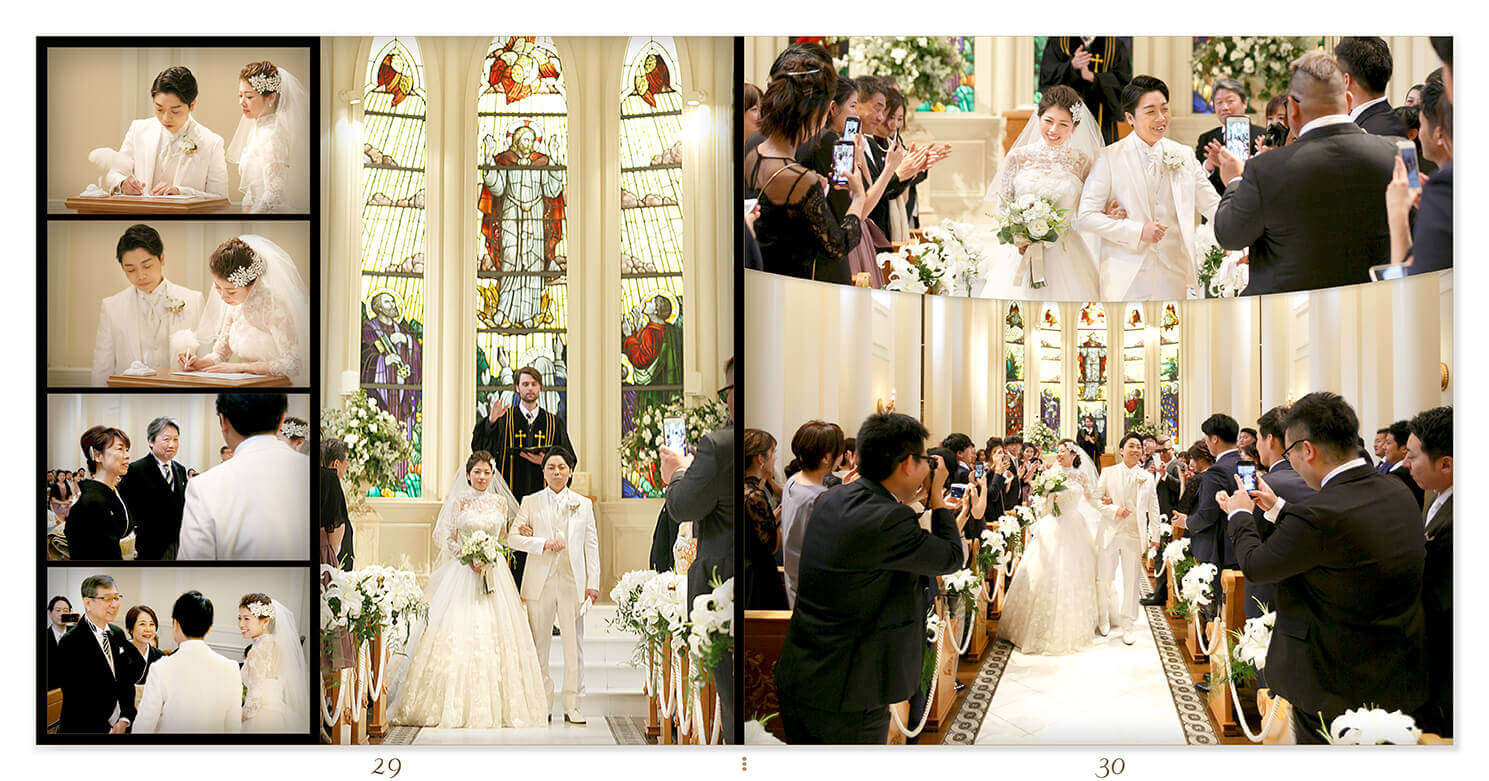 29～30ページ セントグレースヴィラ心斎橋 結婚式アルバム
