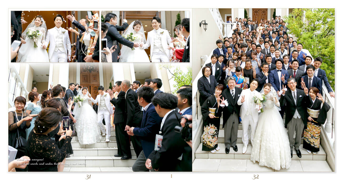 31～32ページ セントグレースヴィラ心斎橋 結婚式アルバム