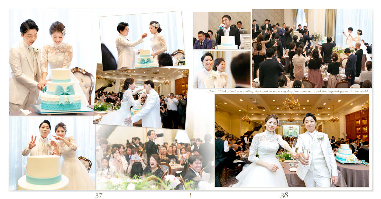 37～38ページ セントグレースヴィラ心斎橋 結婚式アルバム