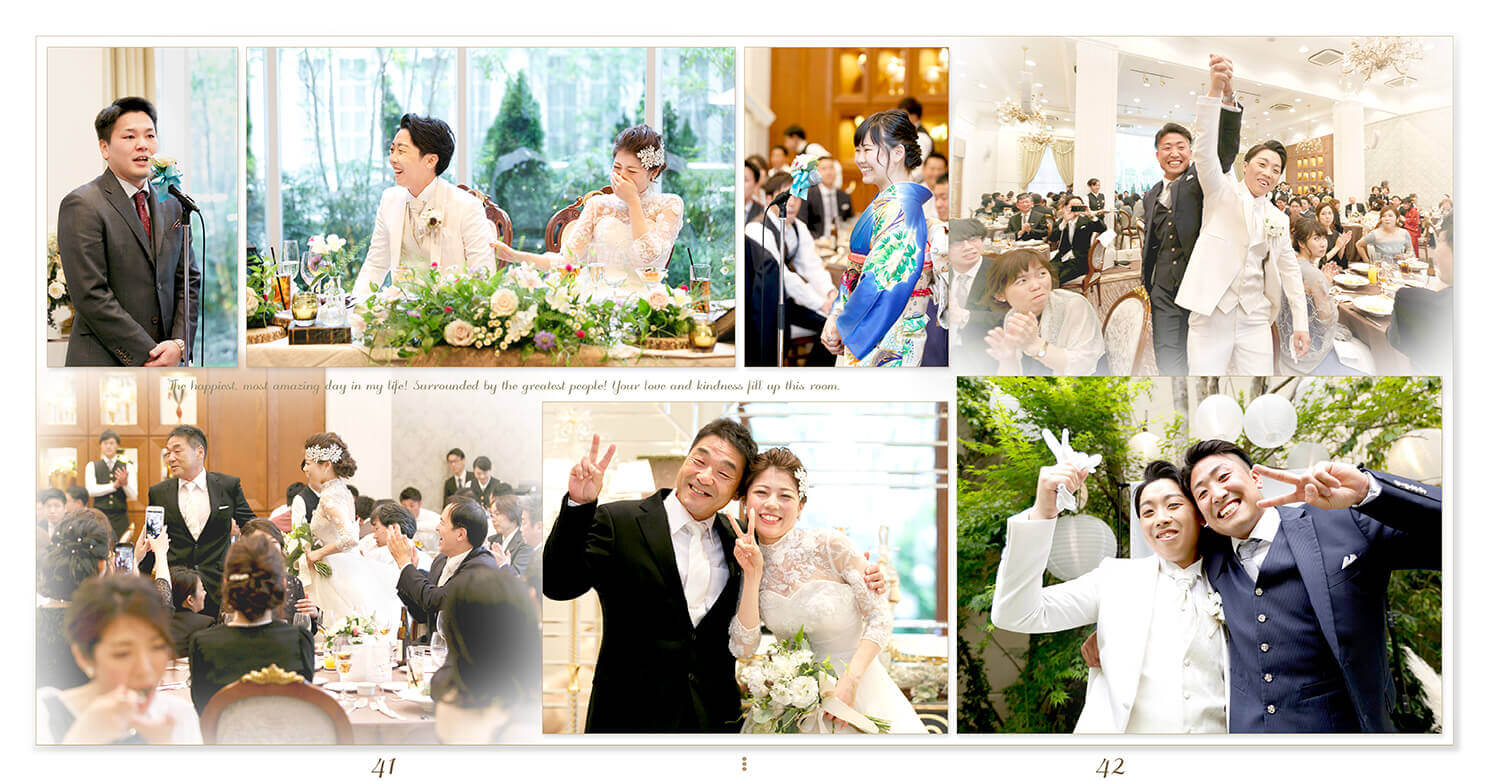 41～42ページ セントグレースヴィラ心斎橋 結婚式アルバム