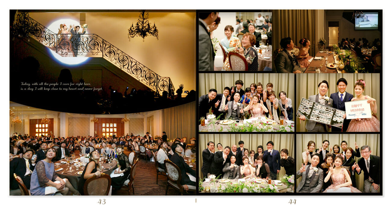 43～44ページ セントグレースヴィラ心斎橋 結婚式アルバム