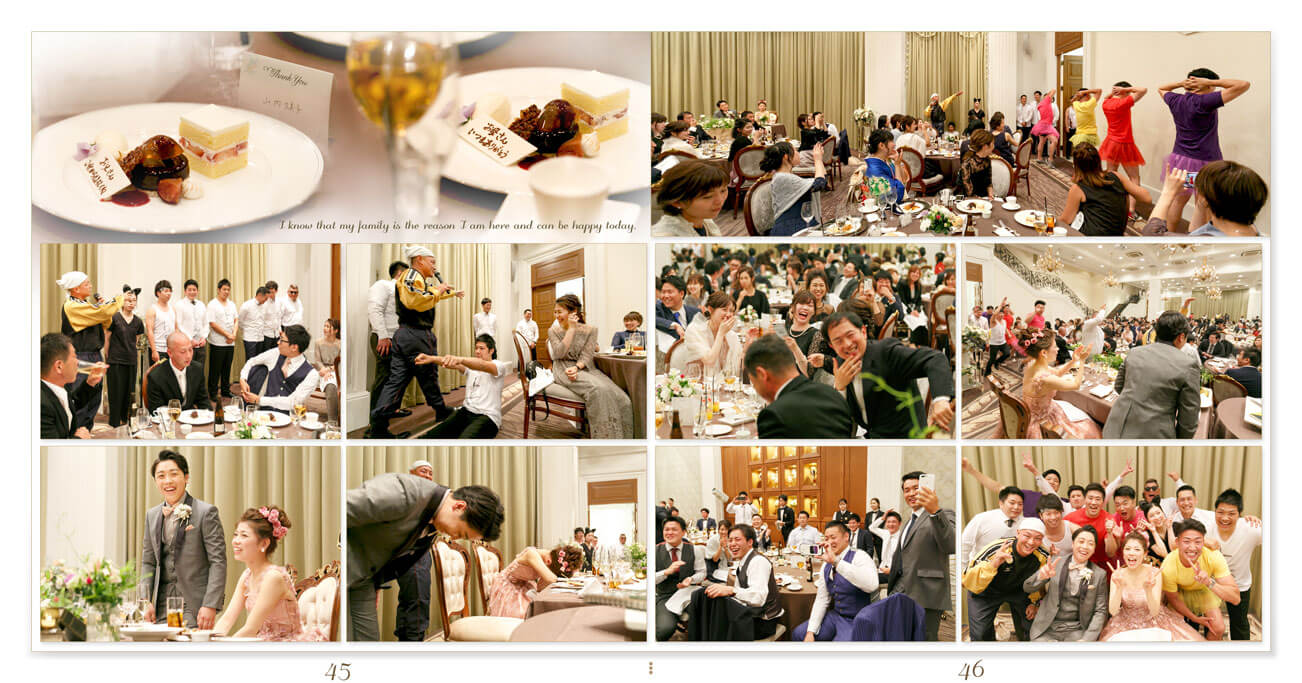 45～46ページ セントグレースヴィラ心斎橋 結婚式アルバム