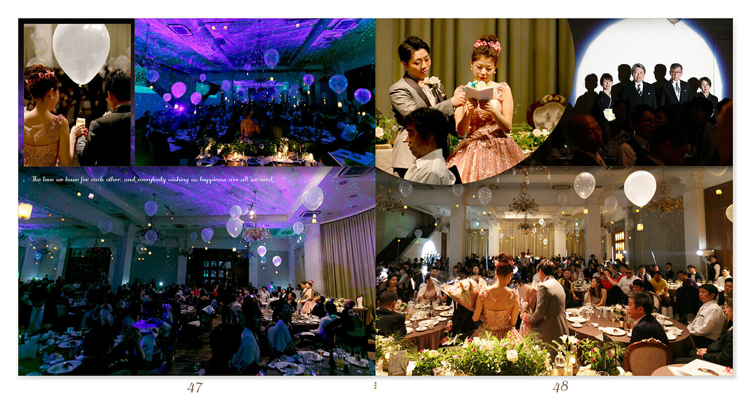 47～48ページ セントグレースヴィラ心斎橋 結婚式アルバム