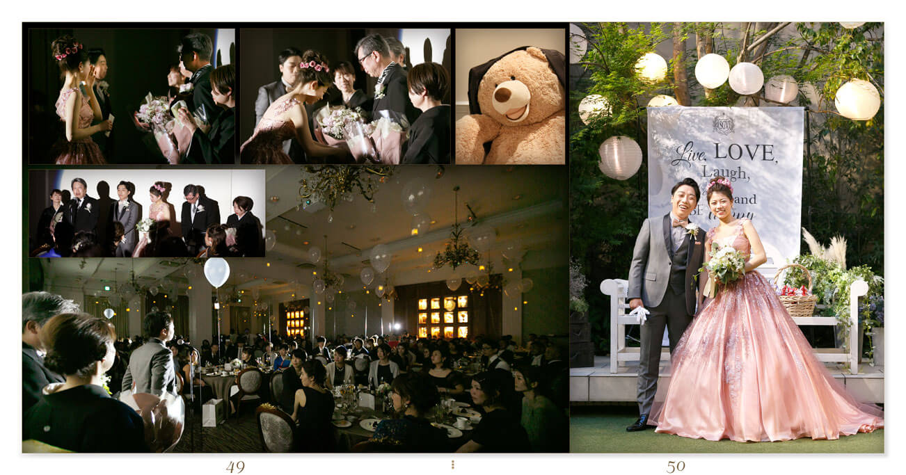49～50ページ セントグレースヴィラ心斎橋 結婚式アルバム