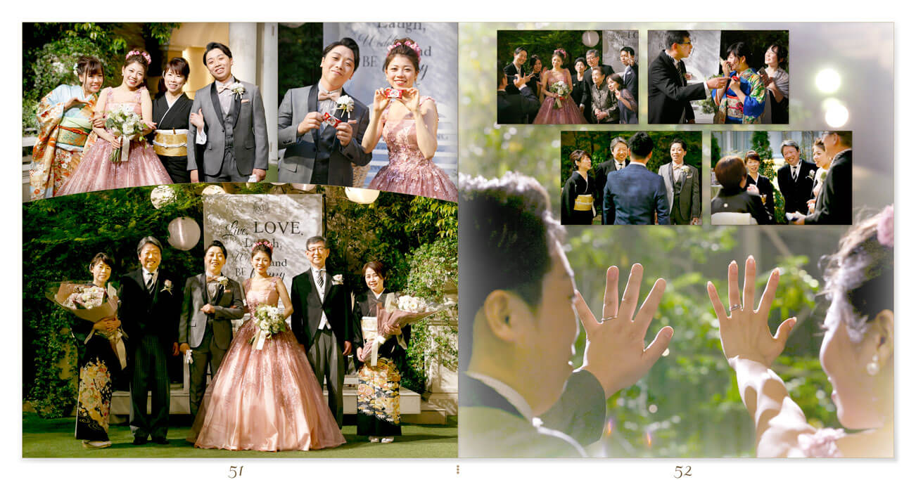 51～52ページ セントグレースヴィラ心斎橋 結婚式アルバム