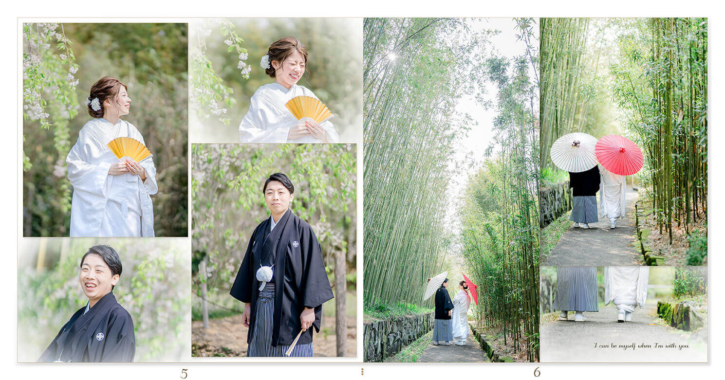 5～6ページ 京都 前撮りアルバム