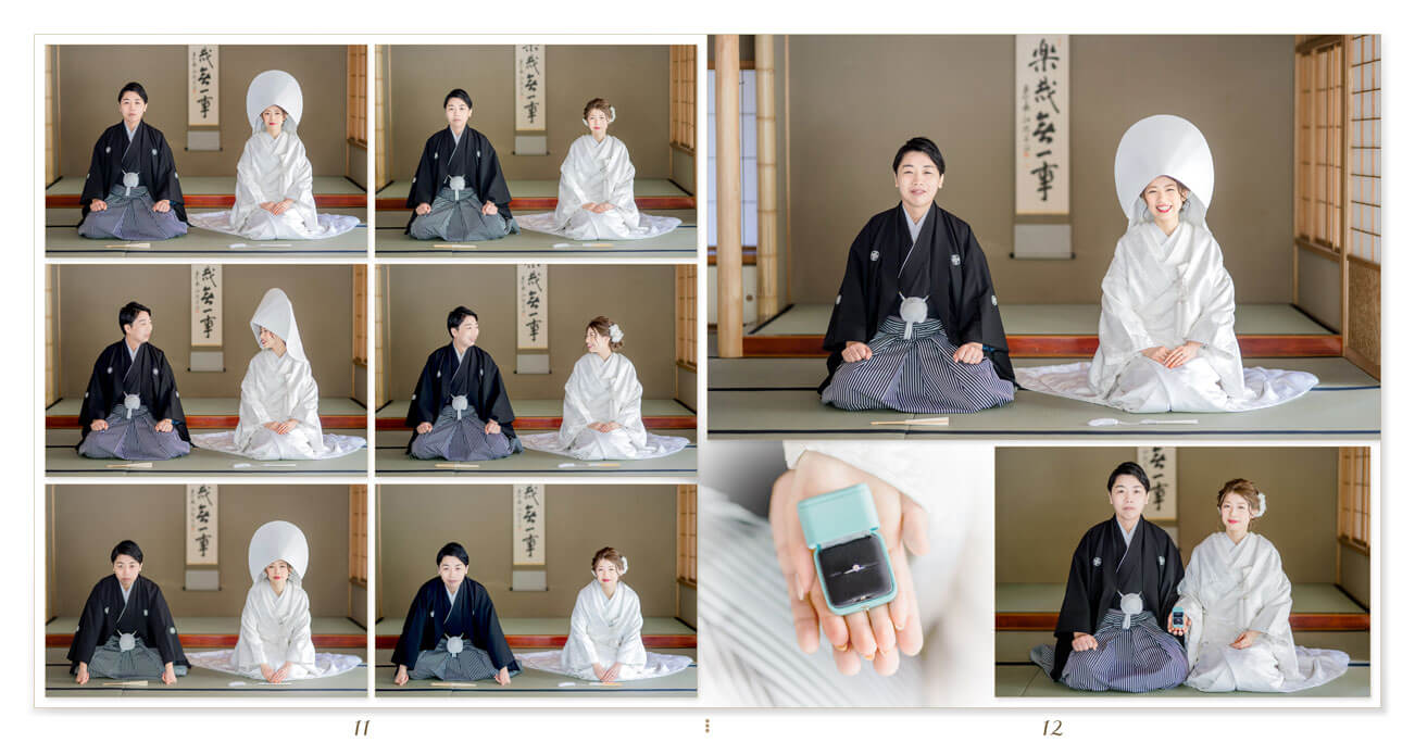 11～12ページ 京都 前撮りアルバム