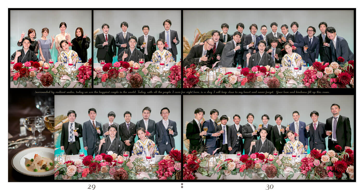 29～30ページ リーガロイヤルホテル大阪 結婚式アルバム
