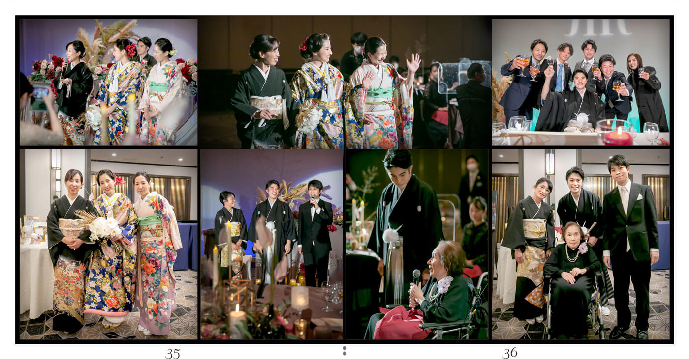 35～36ページ リーガロイヤルホテル大阪 結婚式アルバム
