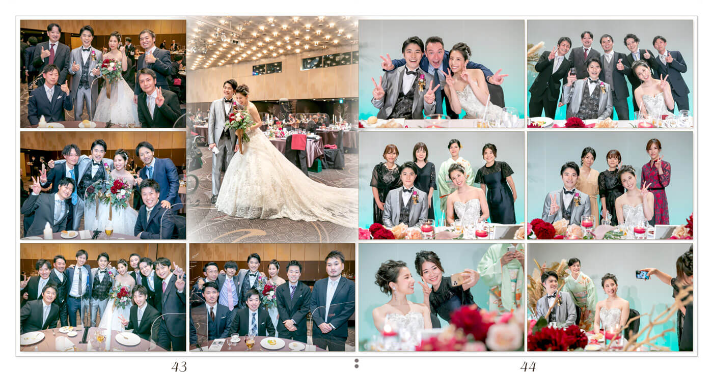 43～44ページ リーガロイヤルホテル大阪 結婚式アルバム