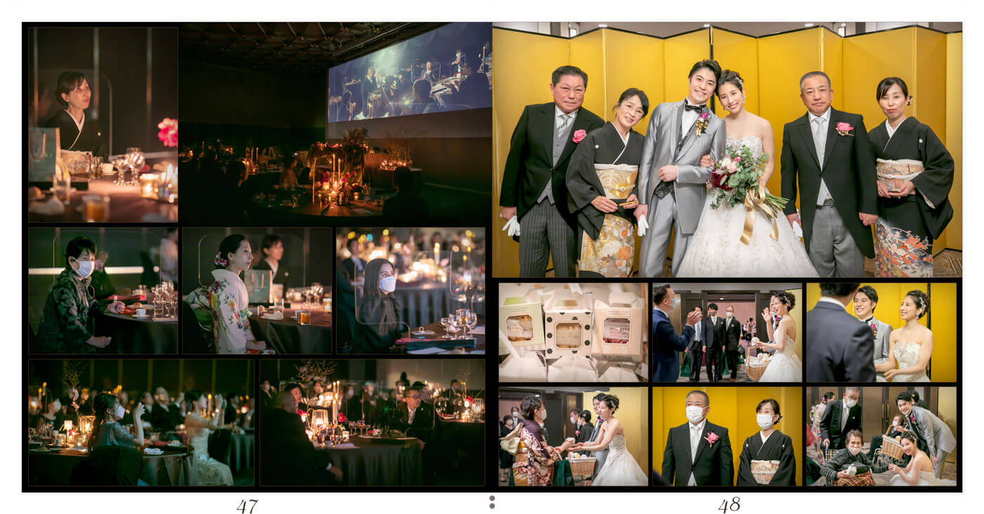 47～48ページ リーガロイヤルホテル大阪 結婚式アルバム
