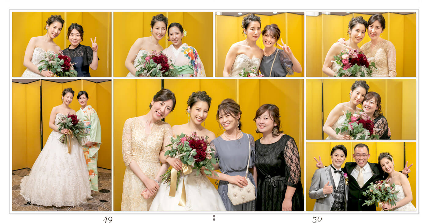 49～50ページ リーガロイヤルホテル大阪 結婚式アルバム