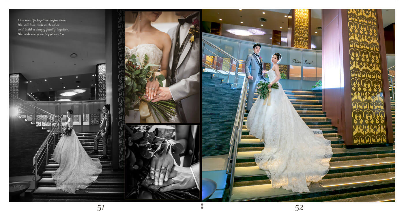 51～52ページ リーガロイヤルホテル大阪 結婚式アルバム