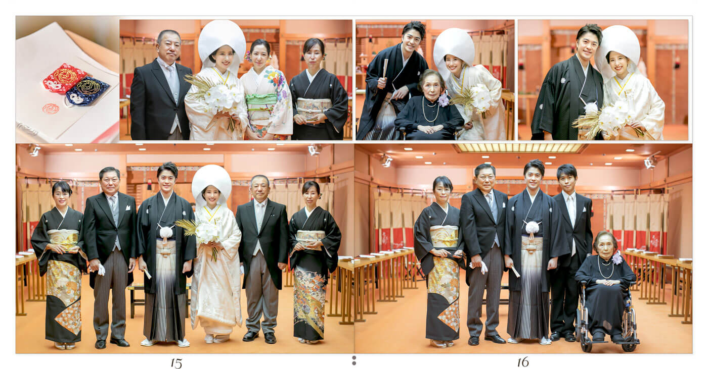 15～16ページ リーガロイヤルホテル大阪 結婚式アルバム